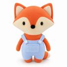 Pelúcia Raposa 26cm Macia Presente Decoração Criança Infantil Cor Azul Bebe