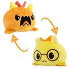 Pelúcia Reversível TeeTurtle Dragão Laranja e Amarelo com Óculos