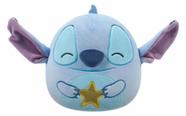 Pelúcia Squishmallow Stitch Disney Com Estrela Sunny 20 Cm