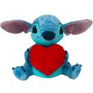 Pelucia STITCH Coraçao Mecanismo 30CM Multikds