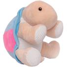 Pelucia tartaruga zaza azul e rosa 30cm santa klaus