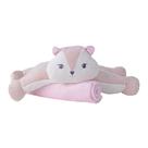 Pelucia travesseiro c/manta esquilo fem pimpolho - rosa Pelucia travesseiro c/manta esquilo fem pimpolho - rosa