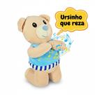 Pelúcia Urso Ajoelhado Que Reza Emite Som 20cms - Azul Pelúcia Urso Ajoelhado Que Reza Emite Som 20cms - Azul