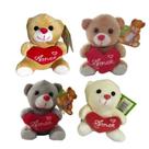 Pelucia Urso Com Coracao Pequeno Sortidos 14cm