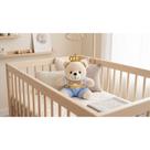 Pelúcia Urso Rei Coroa Dourada 20cm Decoração Infantil Brinquedo