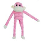 Pelúcia Zippypaws Spencer the Crinkle Macaco Brinquedo Com Apito Para Cães Pequeno - Rosa Pelúcia Zippypaws Spencer the Crinkle Macaco Brinquedo Com Apito Para Cães Pequeno - Rosa