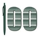 Pen deegtran Bulk, pacote com 100 canetas No Bleed Green Barrel Click