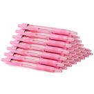 Pen deegtran Bulk, pacote com 30, sem sangramento, tinta rosa, clique em Soft Grip