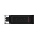 Pen Drive 128GB Kingston DataTravaler 70, USB-C 3.2, Preto - DT70/128GB Pen Drive 128GB Kingston DataTravaler 70, USB-C 3.2, Preto - DT70/128GB
