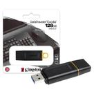 Pen Drive 128GB Kingston DataTraveler Exodia USB 3.2 Preto e Amarelo DTX128GB