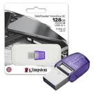 Pen Drive 128GB Kingston Datatraveler Microduo USB 3.2 Tipo C e Tipo A DTDUO3CG3.128GB