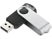 Pen Drive 16GB Multi Twist, USB 2.0, Preto e Prata - PD588