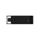 Pen Drive 256GB Kingston DataTraveler 70, USB-C 3.2, Preto - DT70/256GB