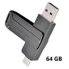 Pen Drive 64GB Duplo 2 em 1 USB-C e USB-A Alta Velocidade