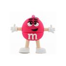 Pen Drive 8GB Boneco M&M's Rosa Chocolate Confeito - Memória USB Fofa Personagem Animado Timmer Pen Drive 8GB Boneco M&M's Rosa Chocolate Confeito - Memória USB Fofa Personagem Animado Timmer
