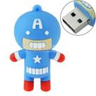 Pen Drive 8GB Capitão América Vingadores Marvel - Formato Boneco em Silicone Criativo Geek