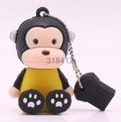 Pen Drive 8GB Macaco de Silicone Laranja - Pendrive Divertido Formato de Animal USB Flash Drive