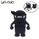 Pen Drive 8GB Ninja Preto USB 2.0 Criativo Personagem Boneco Memória Flash Pen Drive 8GB Ninja Preto USB 2.0 Criativo Personagem Boneco Memória Flash