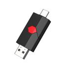 Pen Drive Aiibe 64GB USB-C + USB-A Porta Dupla Vermelho