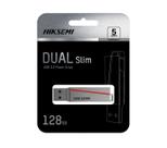 Pen Drive Hiksemi Dual Slim Usb 3.2 Cinza HS-USB-E307C