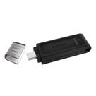 Pen drive kingston 64gb datatraveler 70 dt70/64gb usb 3.2 type-c usb-c pendrive