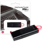 Pen Drive Kingston DataTraveler Exodia 256GB USB 3.2 Gen1, com Tampa Protetora, Preto - DTX/256GB Pen Drive Kingston DataTraveler Exodia 256GB USB 3.2 Gen1, com Tampa Protetora, Preto - DTX/256GB