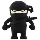 Pen Drive Ninja Preto 8GB com Espada - Pendrive Criativo Personagem Boneco Guerreiro