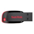 Pen Drive Sandisk Cruzer Blade 64gb 2.0 Preto E Vermelho