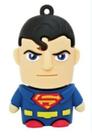 Pen Drive Superman 8GB DC Comics - Boneco Super-Homem Herói Memória Flash USB