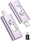 Pen Drive TEARMOS 256 GB 3 em 1 USB-C para iPhone