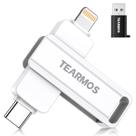 Pen Drive TEARMOS 256 GB 3 em 1 USB-C para iPhone