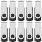 Pen Drive USB 2.0 Enfain 16GB - Pacote com 10 Unidades Pretas