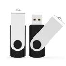 Pen Drive USB Maspen 8GB Pacote com 2 USB 2.0 Giratório Preto