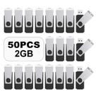 Pen Drive USB TOPESEL de 2 GB (pacote com 50) Memory Stick giratório