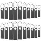 Pen Drive Wooolken 4GB (Pacote com 20) com Chaveiros Cinza Escuro