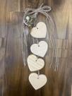 Penca de Coração c/ 4 unidades. Decoração de Porta. Decoração de Casa