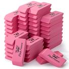Pencil Eraser Mr. Pen Pink, pacote com 48 unidades para escola e escritório