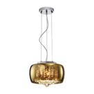 Pend Plafon Soho A18,5 x d28 3 x g9 Transparente e Cromado - Bella Iluminação