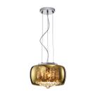 Pend Plafon Soho A18,5 x d28 3 x g9 Transparente e Cromado
