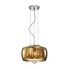 Pend Plafon Soho A18,5 x d28 3 x g9 Transparente e Cromado - Bella Iluminação