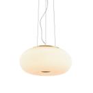 Pendente 1XLED 24W Roma Brera Iluminação Dourado/Branco