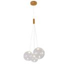 Pendente 3 Globos Transparente Led 15W 3000K Bivolt