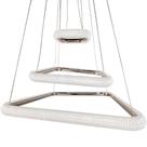 Pendente 3 Modulos Lygus Cristal Prata LED 90W 3000K Bivolt DS8278 Delis