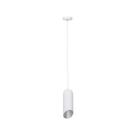 Pendente Aço Branco/Prata 1E27 12X35 Bella WN005D