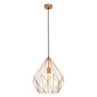 Pendente aço cobre fosco 1 X E27 Pendente aço cobre fosco 1 X E27