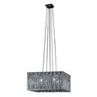 Pendente Adagio Cromado com Cristais Transparente 40cm 4G9 HO020 Bella
