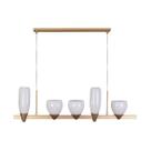 Pendente Akemi VL016 Cúpulas Vidro + 5X G9 Branco Frio Starlux ST2535