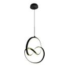Pendente Aliança Infinito Led 3200K 31W Cabo 2M Dourado/Preto