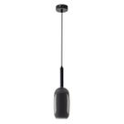 Pendente Alice Preto e Smoky Cúpula Vidro + 1X G9 BF Starlux ST1795