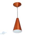Pendente Alumínio Cone 20cm Cobre Com Interior Branco E27 Pendente Alumínio Cone 20cm Cobre Com Interior Branco E27